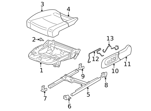 Front Seat Components for 2006 Volkswagen Jetta #2