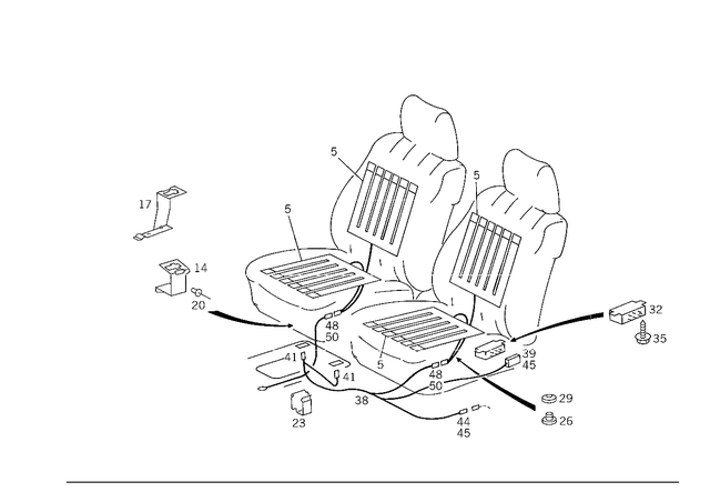 1268200298 - Electrical System: Heating Pad for Mercedes-Benz: 200, 200D, 300CE, 300D, 300E, 300TD, 300TE Image image