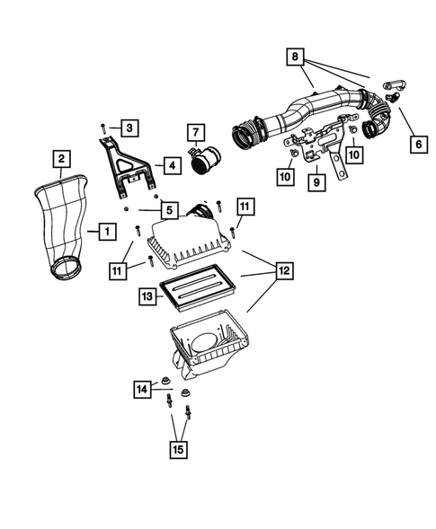 Air Cleaner for 2011 Dodge Journey #2