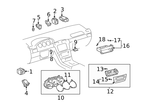 Controls for 2003 Lexus ES300 #0