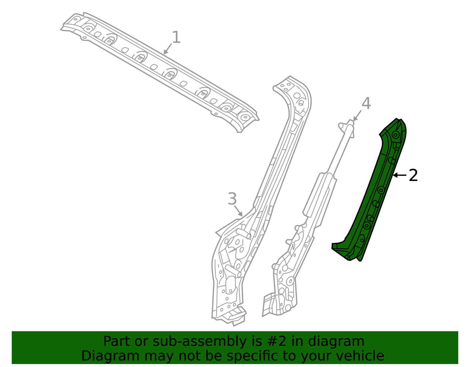 N243-70-211A - Outer Windshield Pillar - 2016-2020 Mazda MX-5