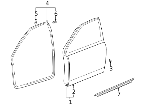 Door & Components for 2002 Toyota Prius #0