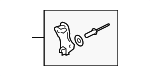 7L0498849 - Steering: Power Steering Cooler Bracket for Audi Image