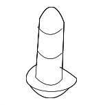 155305933 - Body: Lower Shield Clip for Nissan: 370Z, Altima, ARIYA, Armada, Cube, Frontier, GT-R, Juke, Kicks, Kicks Play, LEAF, Maxima, Micra, Murano, NV1500, NV200, NV2500, NV3500, Pathfinder, Qashqai, Quest, Rogue, Rogue Select, Rogue Sport, Sentra, Versa, Versa Note, Z Image