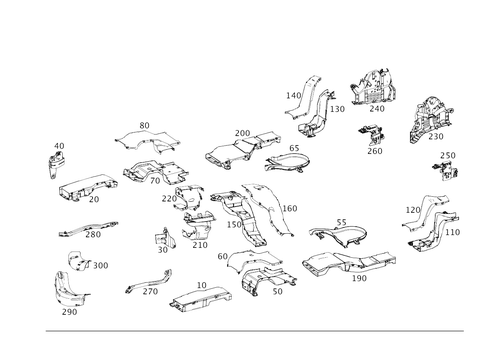 Cable Cover and Cable Ducts for 2009 Mercedes-Benz S65 AMG #0