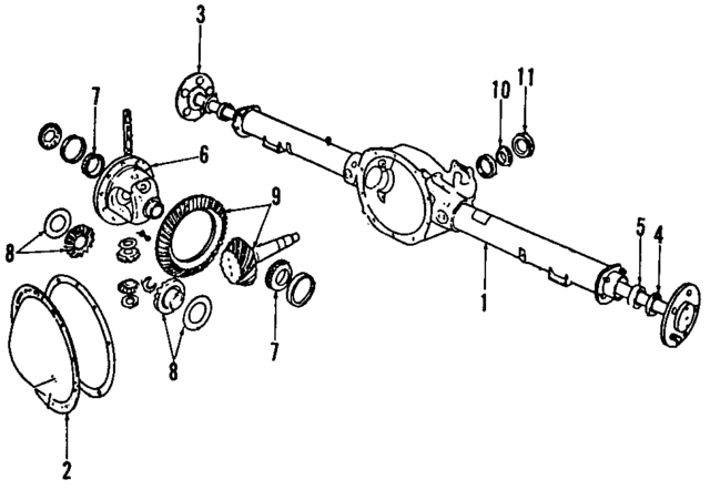 4137789 - Universals &amp; Rear Axle: Axle Housing for Mopar Image