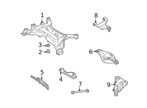 Rear Suspension for 2004 INFINITI FX35 #2