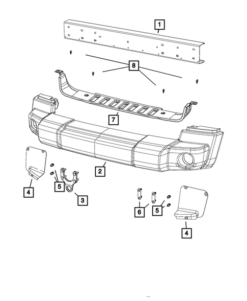 Front Bumper and Fascia for 2017 Jeep Wrangler #3