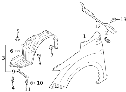 Fender & Components for 2014 Subaru XV Crosstrek #0