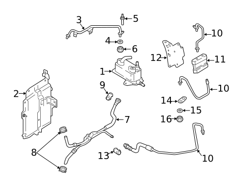 Oil Cooler for 2018 Ford Fusion #0