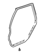 88969775 - Body: Door Weather-strip for Pontiac: Vibe Image