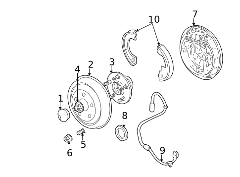 Rear Brakes for 2003 Dodge Neon #1