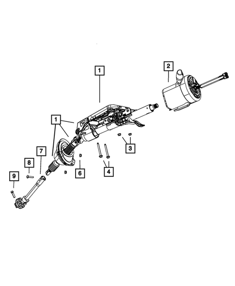 Steering Column and Intermediate Shaft for 2022 Dodge Challenger #0