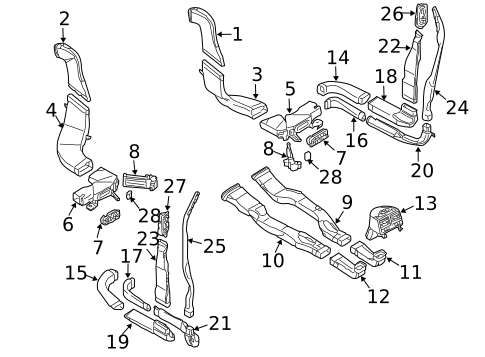 Ducts for 2006 Volkswagen Phaeton #0