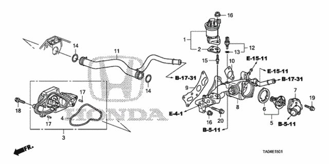 Water Pump (V6) for 2010 Honda Accord #0