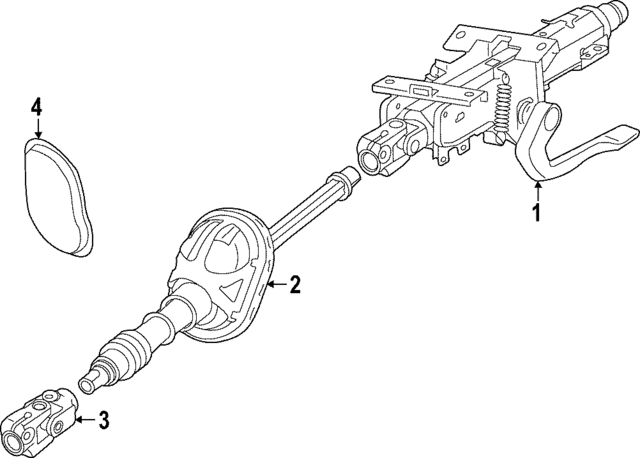 1EA419512G - Steering: Steering Column for Audi Image