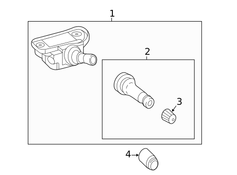 Tire Pressure Monitor Components for 2022 Mercedes-Benz GLE 53 AMG&reg; SUV #0