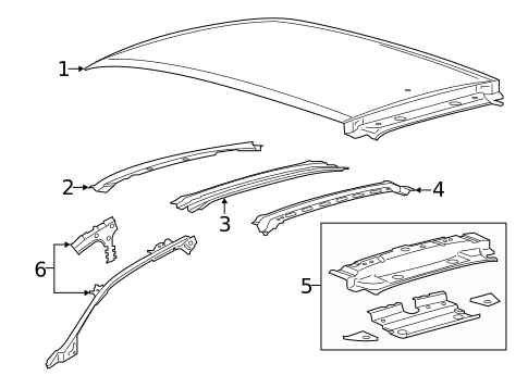 Roof & Components for 2019 Lincoln Nautilus #0
