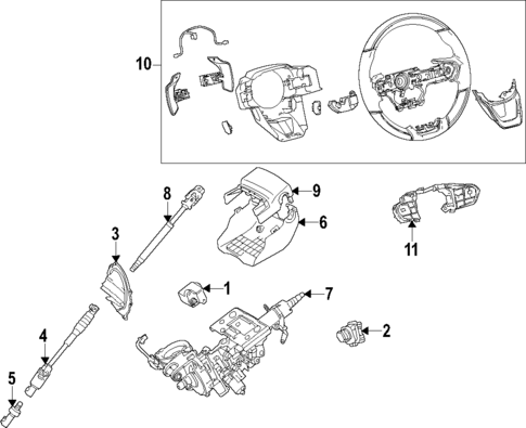 Steering Column for 2024 Lexus LX600 #0