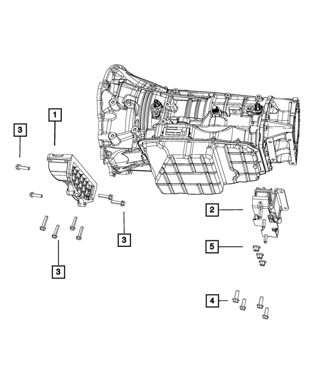 55366622AH - 65RFE; 6-Speed; Automatic Transmission: Transmission Mount Bracket for Mopar Image image