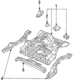 F4BZ5811215A - Body: Rear Floor Pan for Ford: Aspire Image