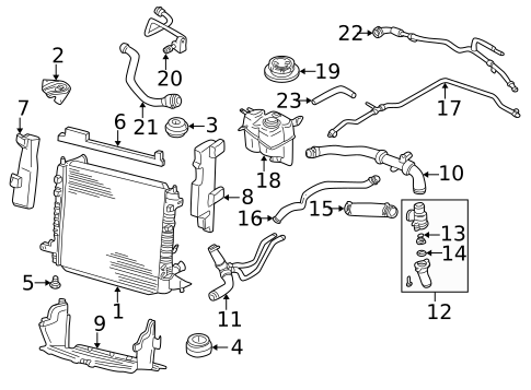 Radiator & Components for 2005 Jaguar S-Type #0