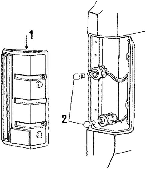 Combination Lamps for 1990 Ford F-350 #0
