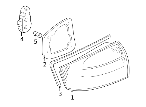 Tail Lamps for 2003 Audi S6 #0