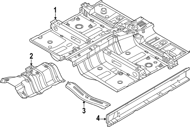 65100DW020 - : Center Floor Pan for Kia Image