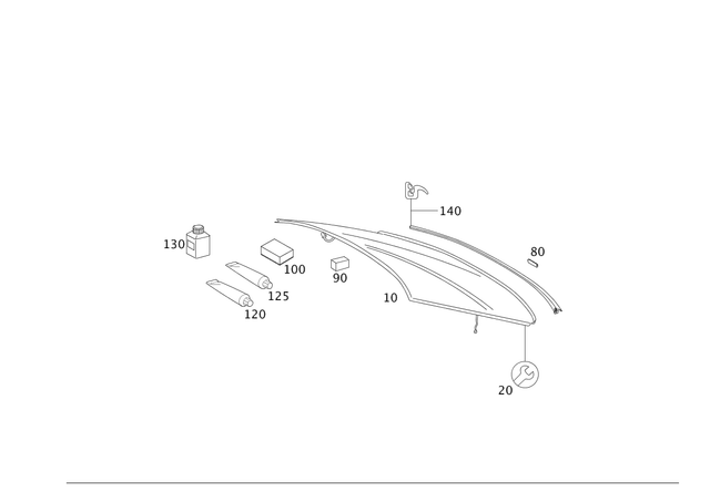 221670098064 - Windows: Rear Window for Mercedes-Benz: 250, 300S, S350, S400, S500, S550, S600, S63 AMG Image image
