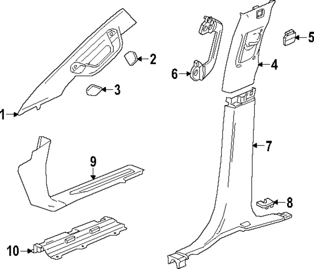 84720628 - Body: Grip Handle for GM Image