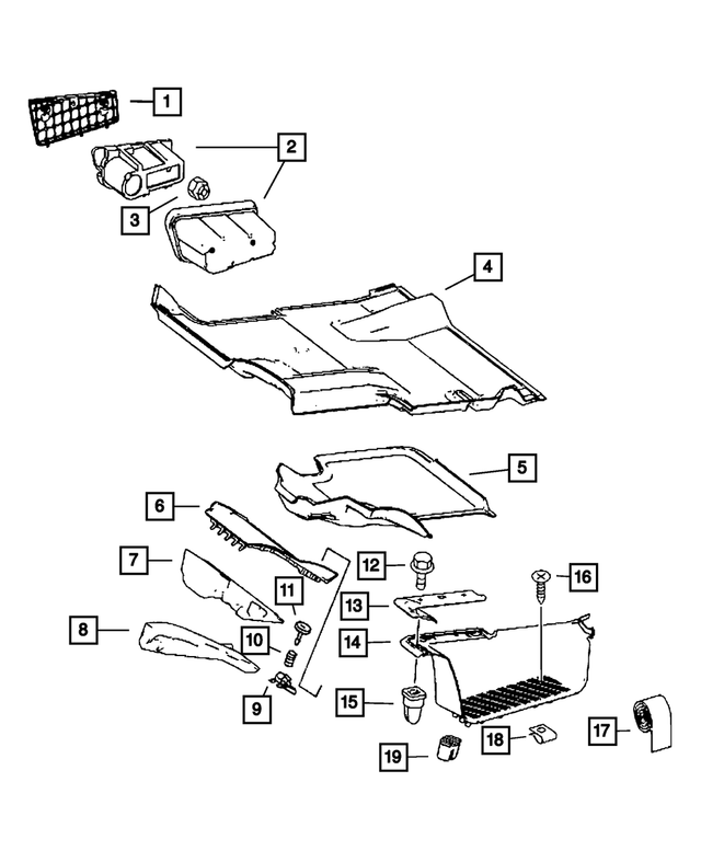 1HB30XDVAA - Interior Trim: Cover for Dodge: Sprinter 2500, Sprinter 3500 Image