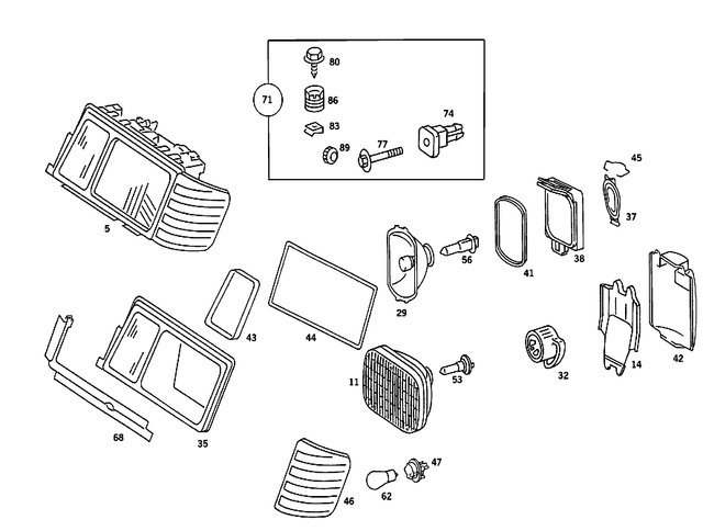 2018206261 - Electrical System: Lamp Unit for Mercedes-Benz Image image
