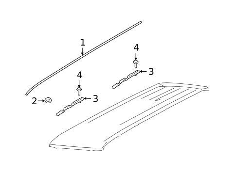 Exterior Trim - Roof for 2010 Ford Flex #0