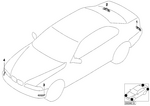 63148383011 - Lighting: Reflector, Yellow Left for BMW Image