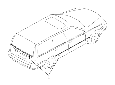Stripe Tape for 1999 Volvo V70 #1