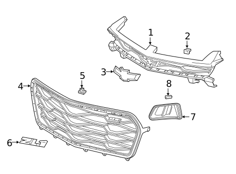 Grille & Components for 2018 Chevrolet Camaro #0