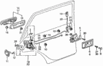 76410SA2033 - : Lock Assembly, R Rear Door for Honda Image