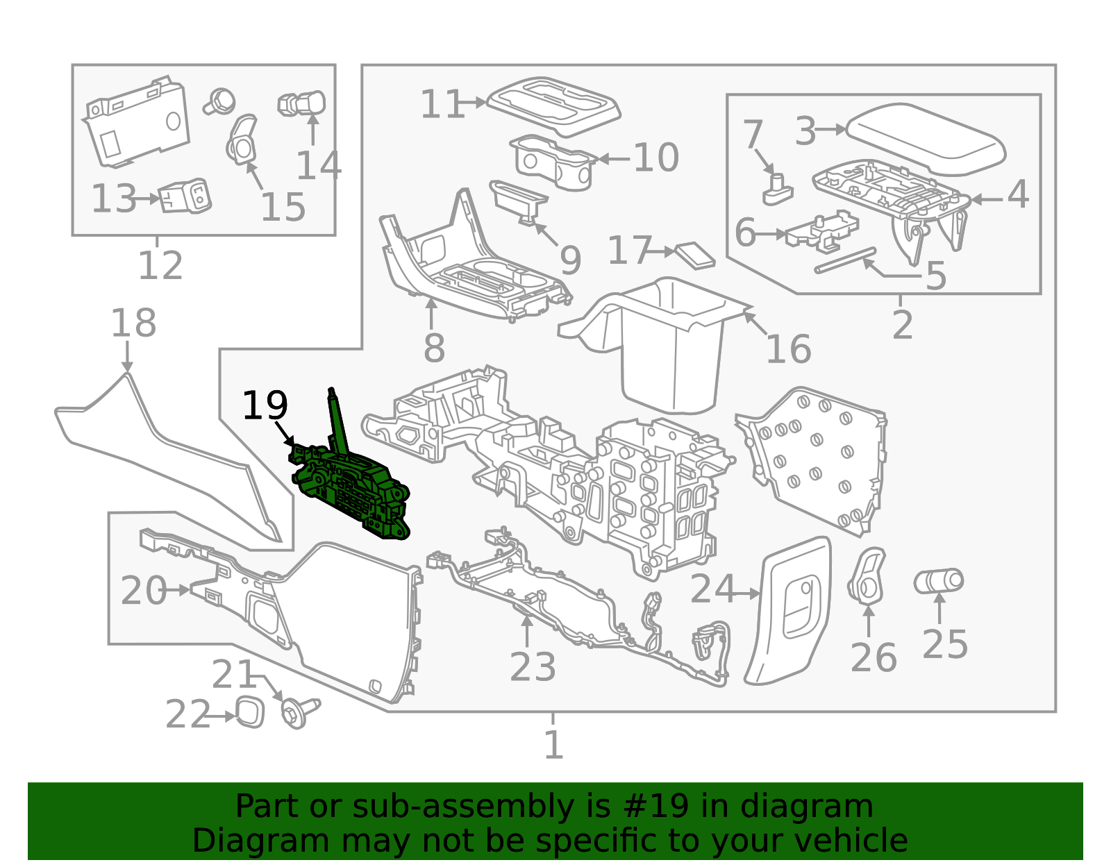 2015-2022 GM Automatic Transmission Shift Lever Assembly 85533426 | OEM ...