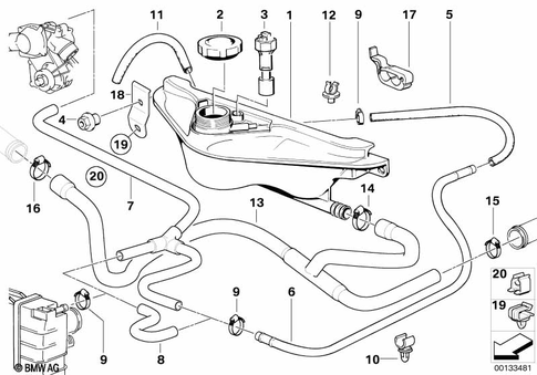 Radiator for 1992 BMW 740i #1