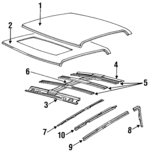 20433022 - Body: Roof Panel for Cadillac: Seville Image