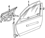 4769230AB - Body: Door Glass for Chrysler: LHS, New Yorker Image