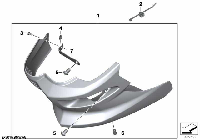 63127690691 - Frame and Mounting Parts: Fillister Head Screw - M8X16 for BMW-Motorrad Image