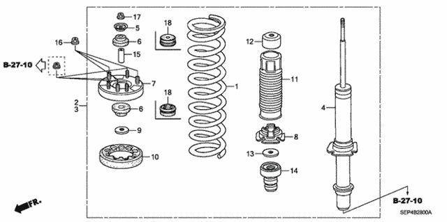 Front Shock Absorber for 2005 Acura TL #0