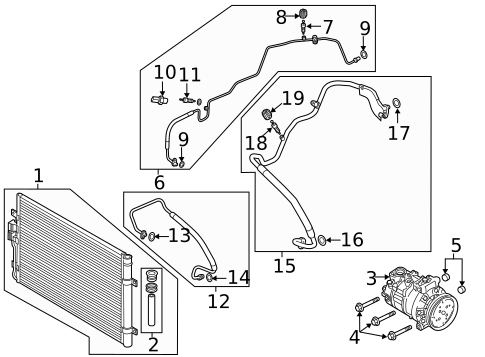 Condenser, Compressor & Lines for 2025 Volkswagen ID. Buzz #7