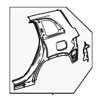 2436301901 - Body: Quarter Panel for Mercedes-Benz Image