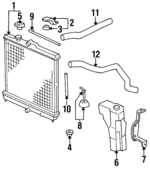 19115P28A00 - : Reservoir Bracket for Honda Image