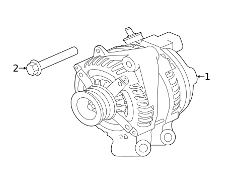 Alternator for 2023 Jaguar F-Pace #1