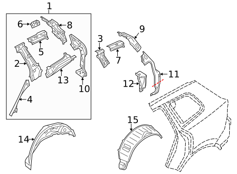 Inner Structure for 2012 Volkswagen Touareg #0