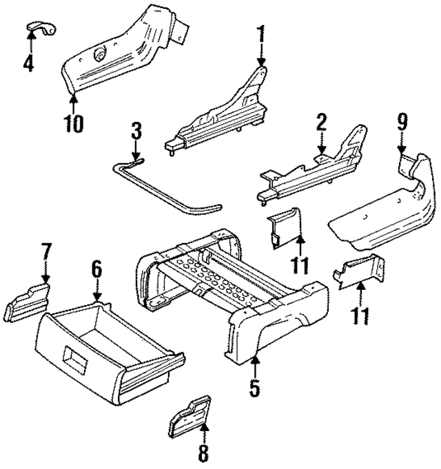 4797190 - Body: Seat Track for Mopar Image